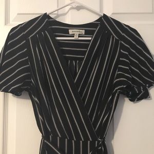 Black Striped Dress